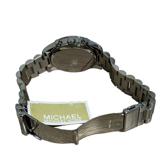 Michael Kors Women\'s Lexington Pavé Silver Tone Crystal 38MM Watch main image 4